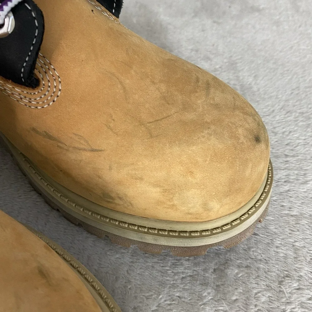 Timberland 6 inch Premium Kids Boots Size 5.5 Wheat Nubuck Waterproof NEW